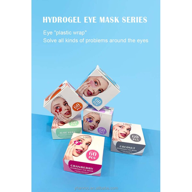 Lavender Aloe Eye Mask - Hydrogel Dark Circle Patches Moisturizing Crystal Under Eye