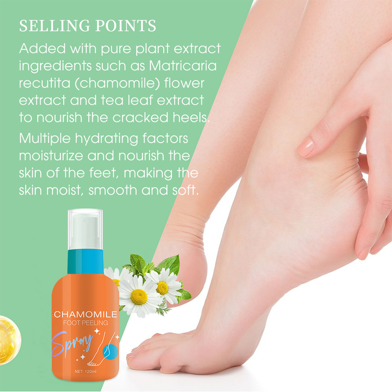 Callus Remover Spray - Private Label Foot Skin Exfoliator Smooth Feet Care Peel
