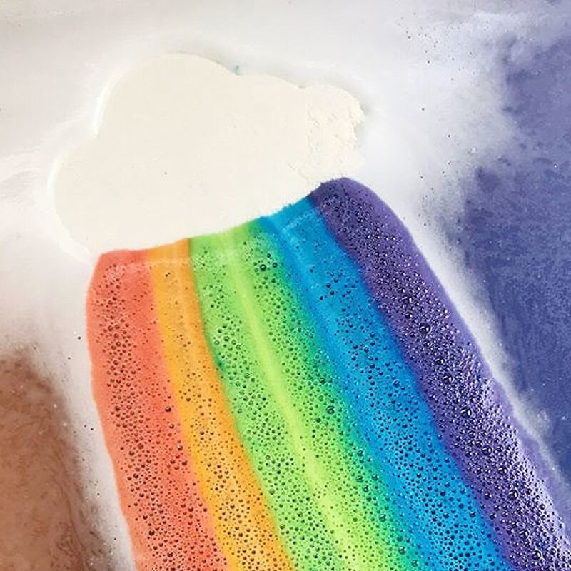 Bath Bombs - OEM Private Label Custom Colorful Rainbow Star Shape Natural Bathbomb