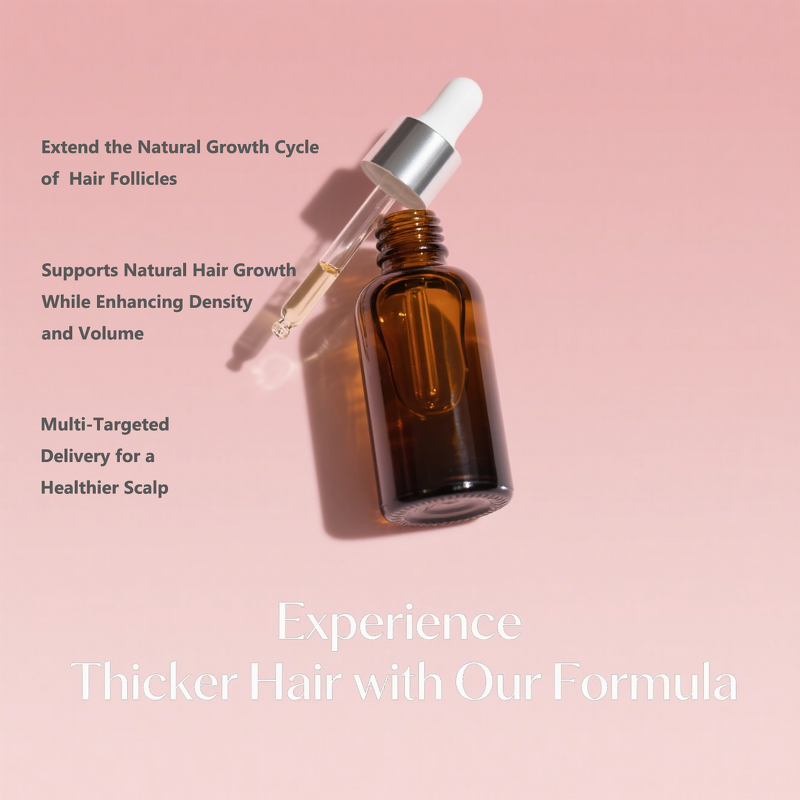 Biotin Hair Growth Oil - Private Label Natural Organic Damaged Hair Smoothing Serum