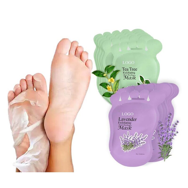 Lavender Foot Mask - Private Label Exfoliating Peeling Feet Skin Care Socks