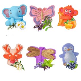 Bath Bombs - ODM OEM Fun Handmade Organic Custom Animal Elephant Kids Set Wholesale