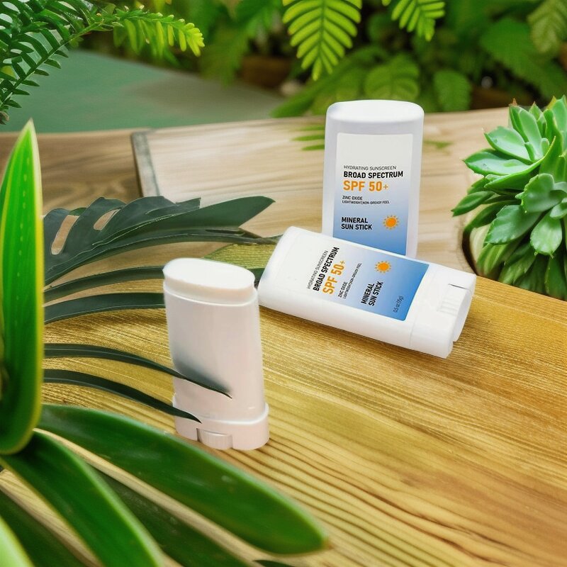 Sunscreen Stick SPF50 - Korean Organic Travel Size Waterproof Vegan Mineral Oil-Free