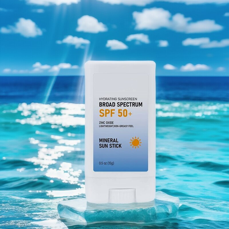 Sunscreen Stick SPF50 - Korean Organic Travel Size Waterproof Vegan Mineral Oil-Free