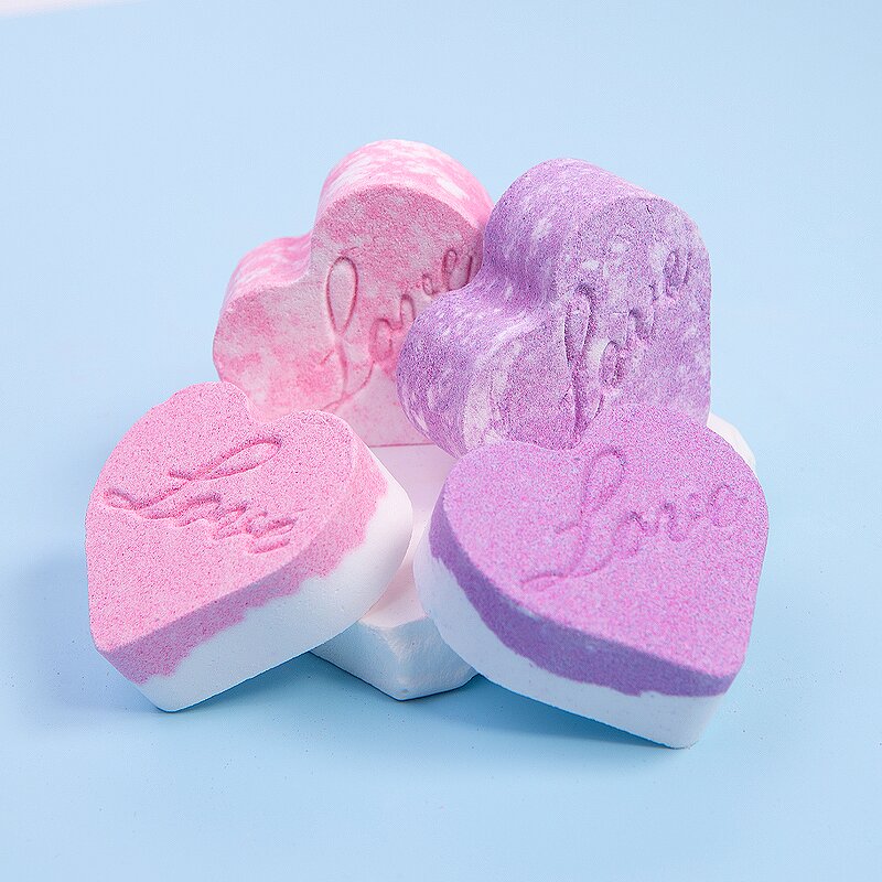 Heart Bath Fizzies - Custom Private Label Woman Mother Organic Natural Ingredient Set
