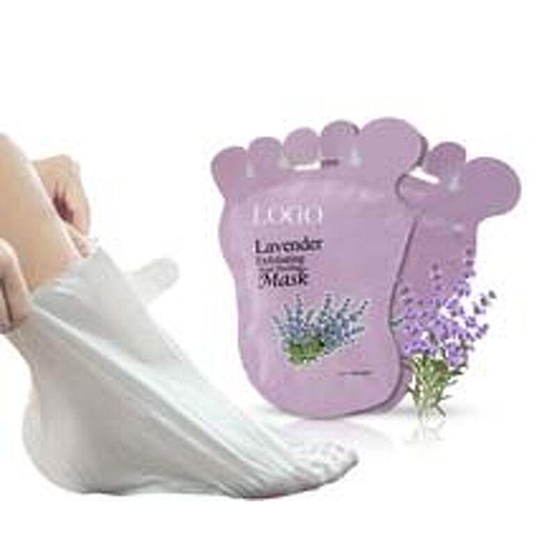 Lavender Foot Mask - Private Label Exfoliating Peeling Feet Skin Care Socks