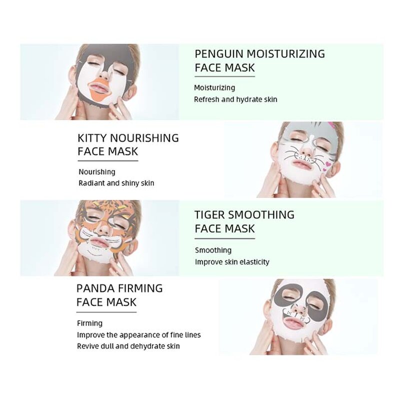 Panda Facial Mask - Private Label Korean Hydrating Moisturizing Beauty Sheet Mask