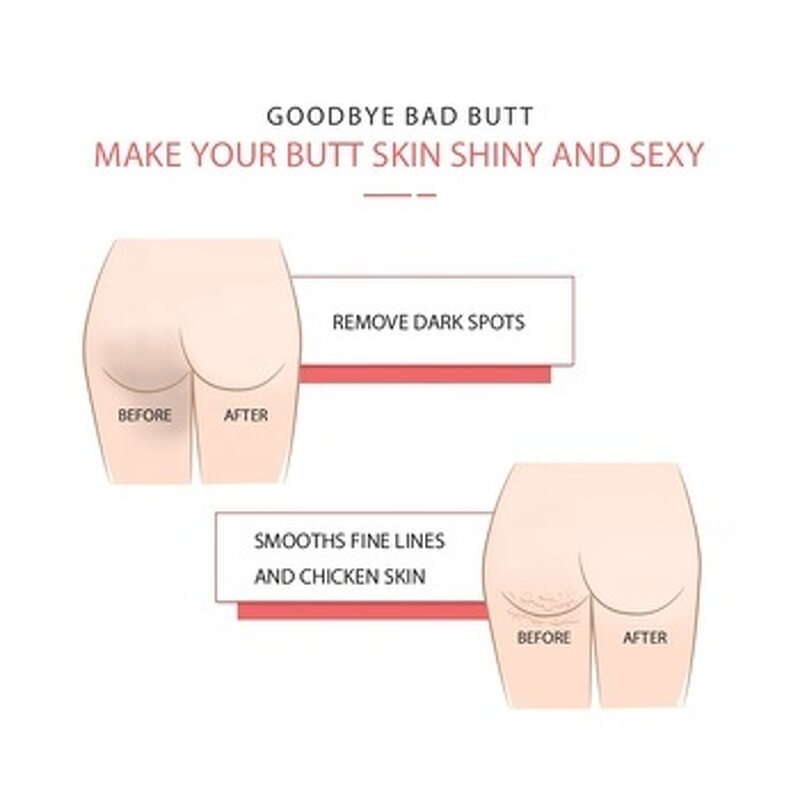 Strawberry Butt Mask - Cruelty-free Vegan Body Firming Lifting Smoothing Hip Care Sheet