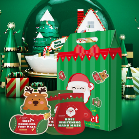 Hand Foot Mask Set - Private Label Christmas Gift Box Nourishing Gloves Peeling Mask