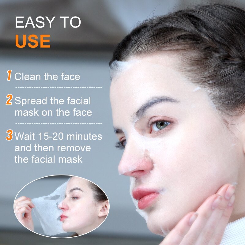 Hyaluronic Acid Mask - Private Label Collagen Moisturizing Lifting Facial Sheet Mask