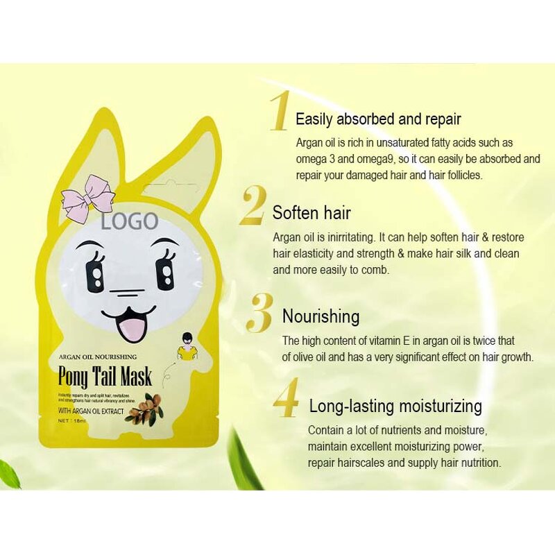 Argan Oil Hair Mask - Hair Tail Treatment Silky Smooth Damaged Hair Care Cream