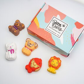 Kids Bath Bombs - Wholesale Handmade Fizzies with Toys Natural Bubble Gift Set