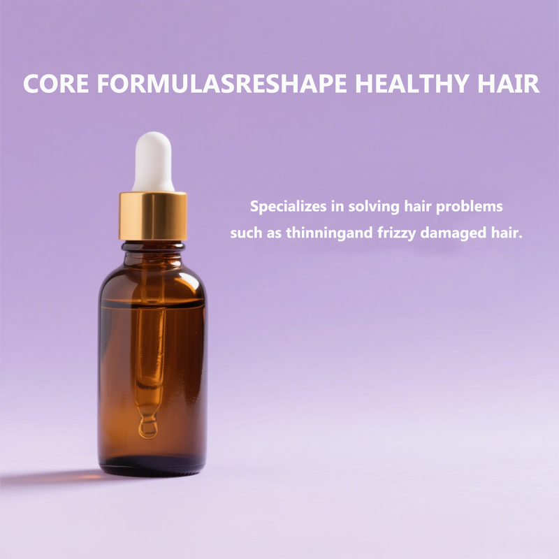 Biotin Hair Growth Oil - Private Label Natural Organic Damaged Hair Smoothing Serum