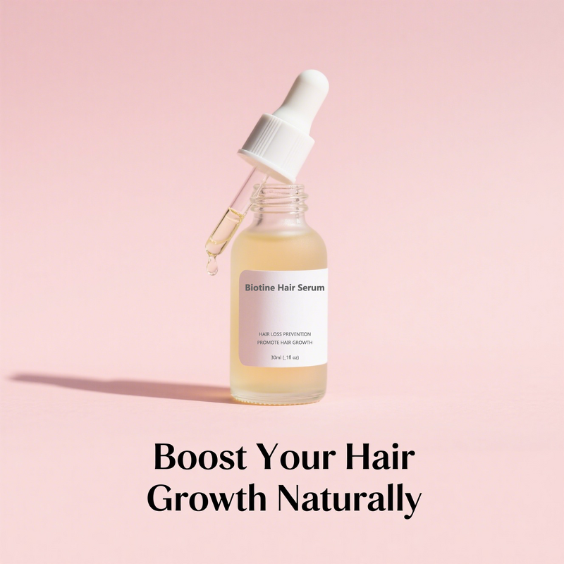 Hair Growth Serum - Private Label Organic Collagen Biotin Thickening Scalp Hair Loss