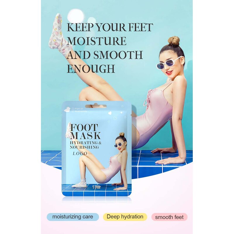 Milk Foot Socks - Private Label OEM Organic Whitening Moisture Adult Foot Mask 3Y