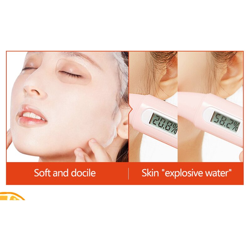 Vitamin C Sheet Mask - Factory Wholesale Whitening Crystal Custom Logo Travel Size