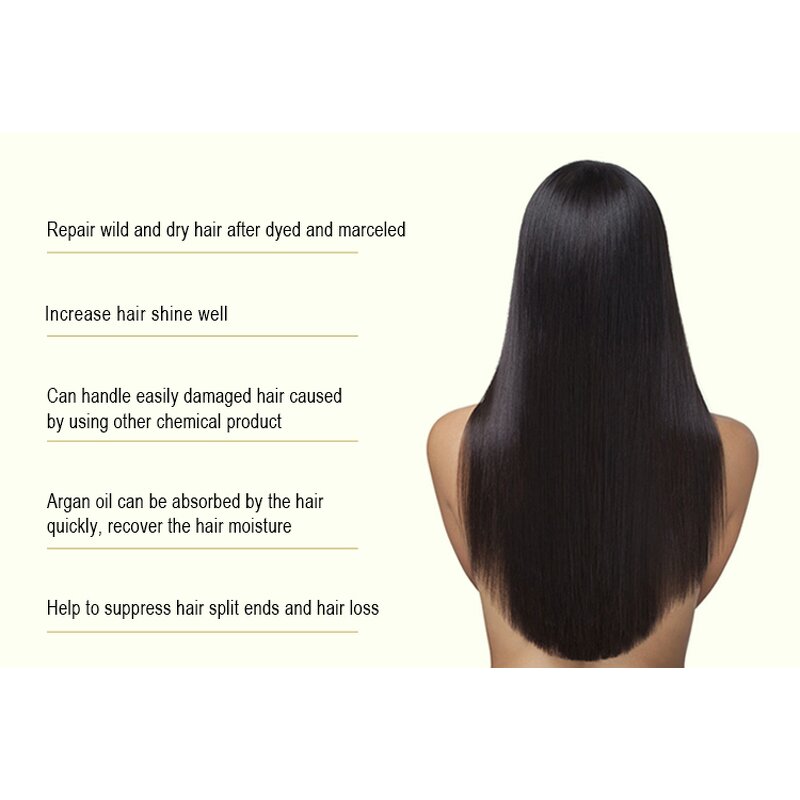 Argan Oil Hair Mask - Hair Tail Treatment Silky Smooth Damaged Hair Care Cream