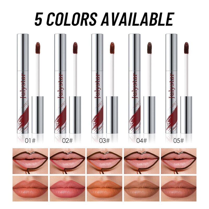 Lip Liner Manufacturer - Beauty Private Brand 5 Color Deeply Moisturizing Waterproof Pencil Easy-to-Color Natural Matte