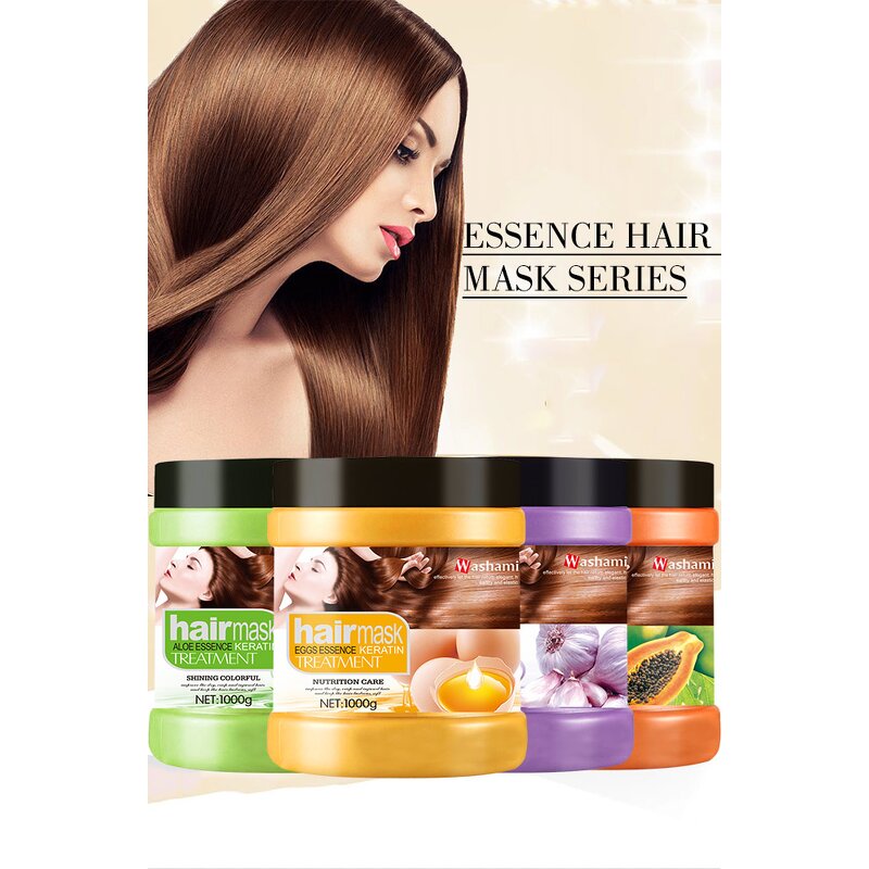 Hair Mask Manufacturer - 1000g Moisture Aloe Vera Eggs Garlic Papaya Light Smooth Hair Care Product & SKIH OEM ODM