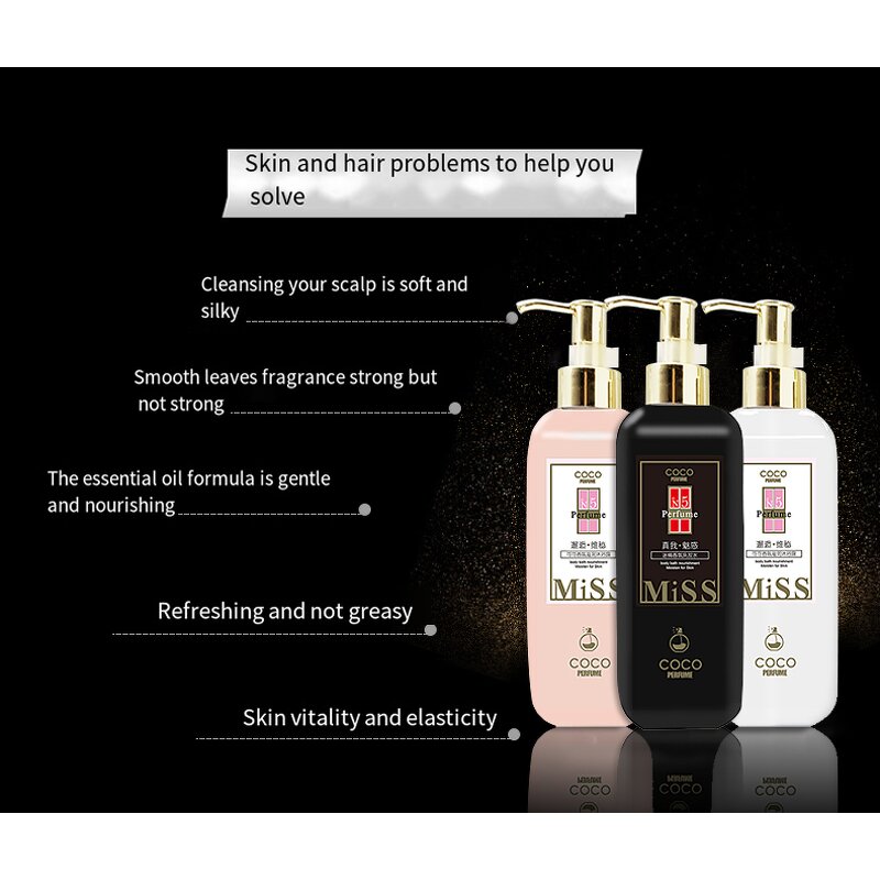 Shampoo Set Manufacturer - Oil Control Anti-dandruff Soft Fluffy Shampoo Shower Gel Wash and Care Three-piece for Hair Growth & SKIH