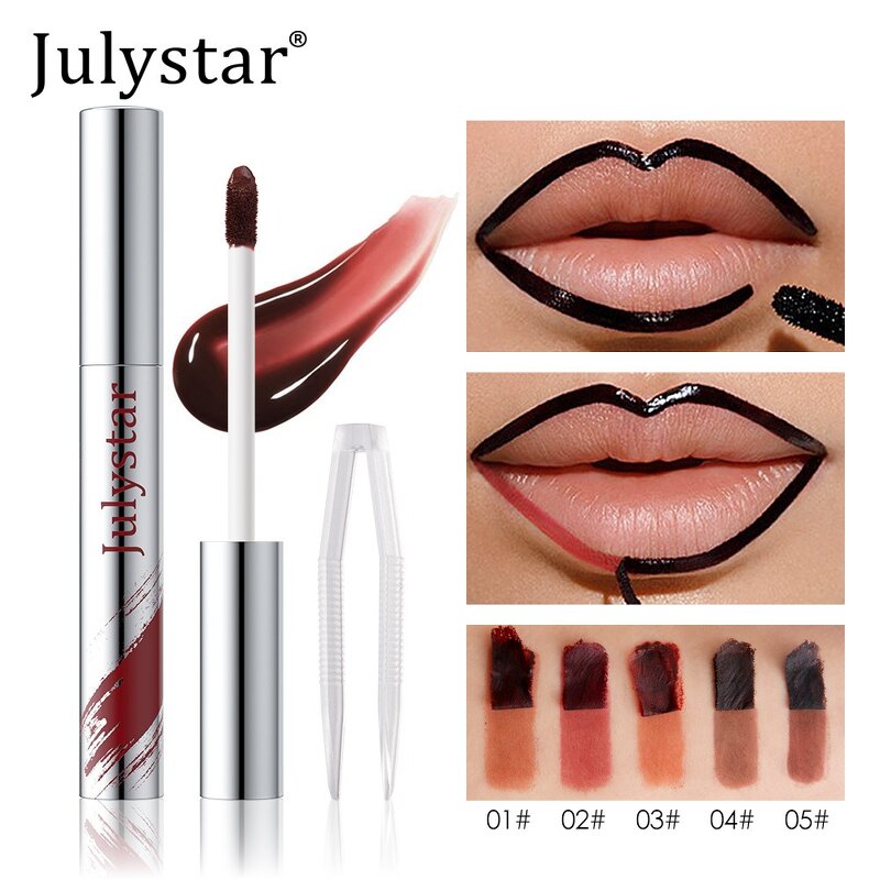 Lip Liner Manufacturer - Beauty Private Brand 5 Color Deeply Moisturizing Waterproof Pencil Easy-to-Color Natural Matte