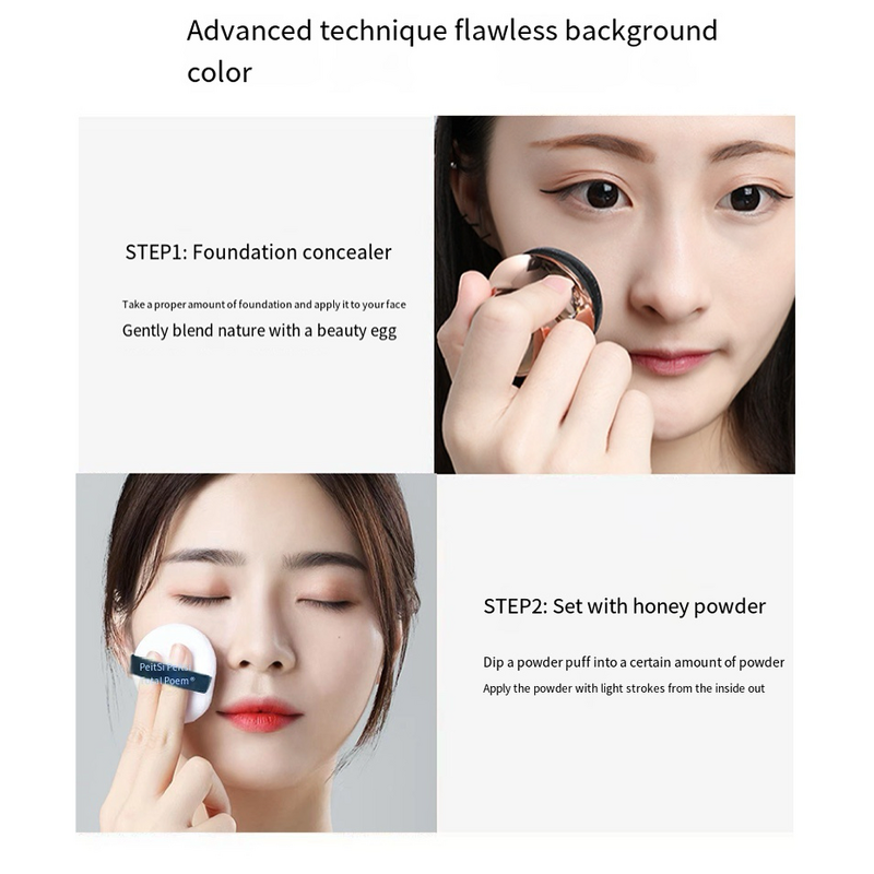 Foundation Manufacturer - Portable 20g High Quality Air Cushion Loose Setting Powders Puff BB CC Creams Base & PeilSi