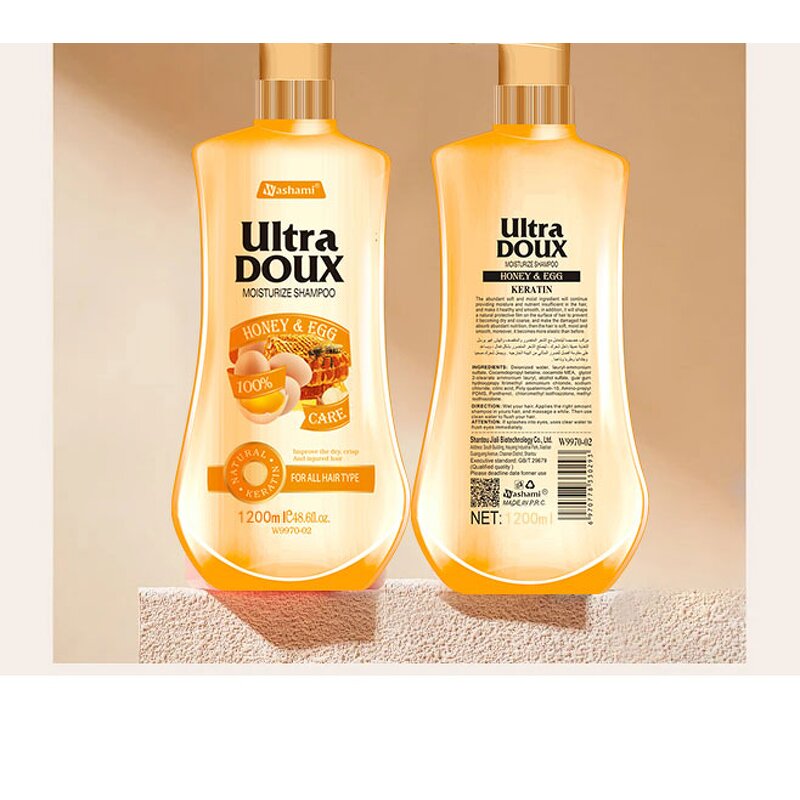 Shampoo Manufacturer - Private Label 1200ml Natural Honey Nourishing for Hair Growth & SKIH