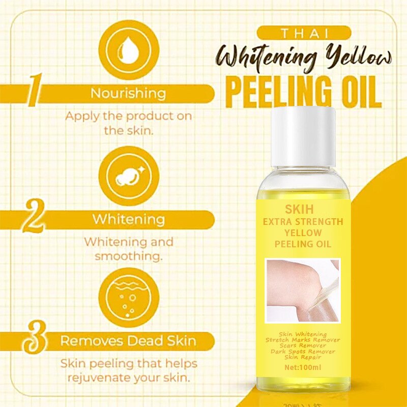 Peeling Oil Manufacturer - Vitamin C Yellow and Green Knuckle Whitening Moisturizing Dark Spot Removal Extra Strength & SKIH OEM