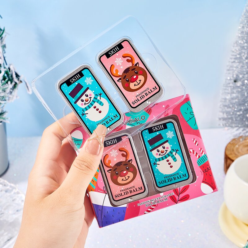 Solid Perfume Manufacturer - Custom Logo Organic Women Gift Set Travel Size Portable Long Lasting Wax & SKIH