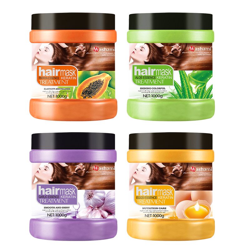 Hair Mask Manufacturer - 1000g Moisture Aloe Vera Eggs Garlic Papaya Light Smooth Hair Care Product & SKIH OEM ODM