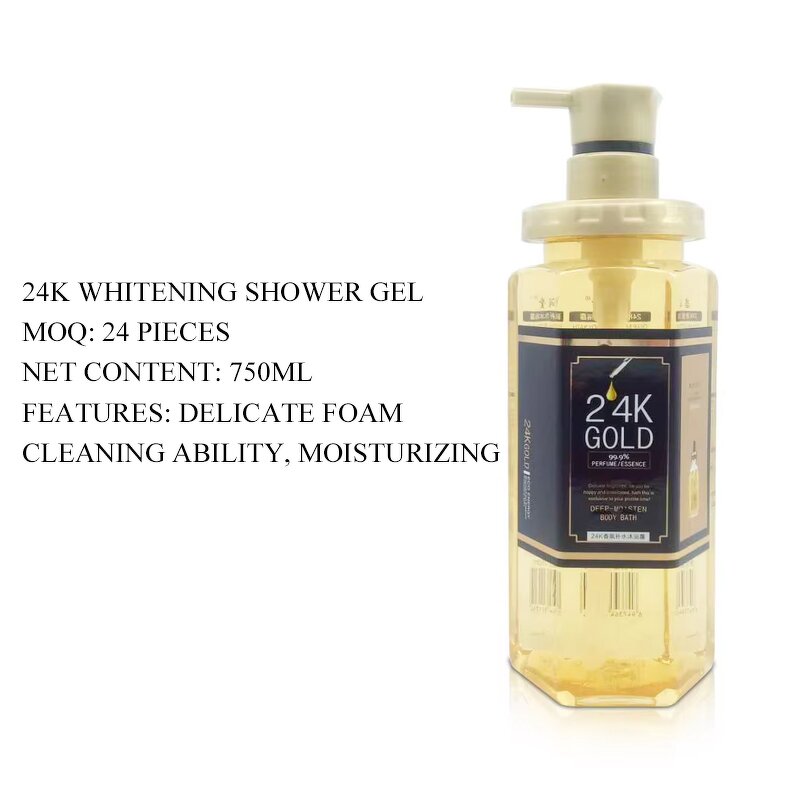 Body Wash Manufacturer - Wholesale 24k Skin Whitening Deep Cleansing Natural Fragrance Anti Aging & SKIH