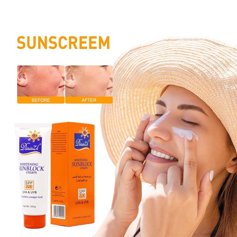 Sunscreen Cream Manufacturer - 120g Large Bottle Non-Greasy SPF 50 Protective Waterproof Brightening Concealer
