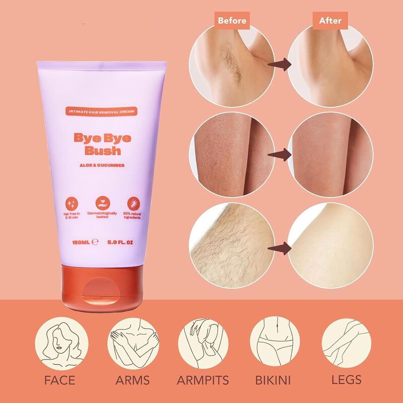 Hair Removal Cream Manufacturer - Full Body Non-Irritating Mild Formula No Residue Permanent Herbal