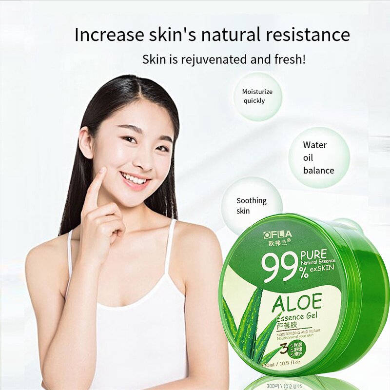 Aloe Vera Gel Manufacturer - Organic 99% Pure Skin Soothing Face Moisturizer Hydrating Face Care & PeilSi