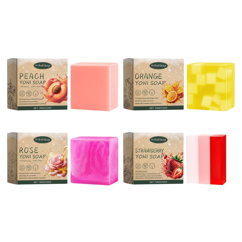 Soap Manufacturer - Organic Natural Herbs Deep Cleansing Soothing Moisturizing Feminine Intimate Yoni Cleaning Strawberry for Women