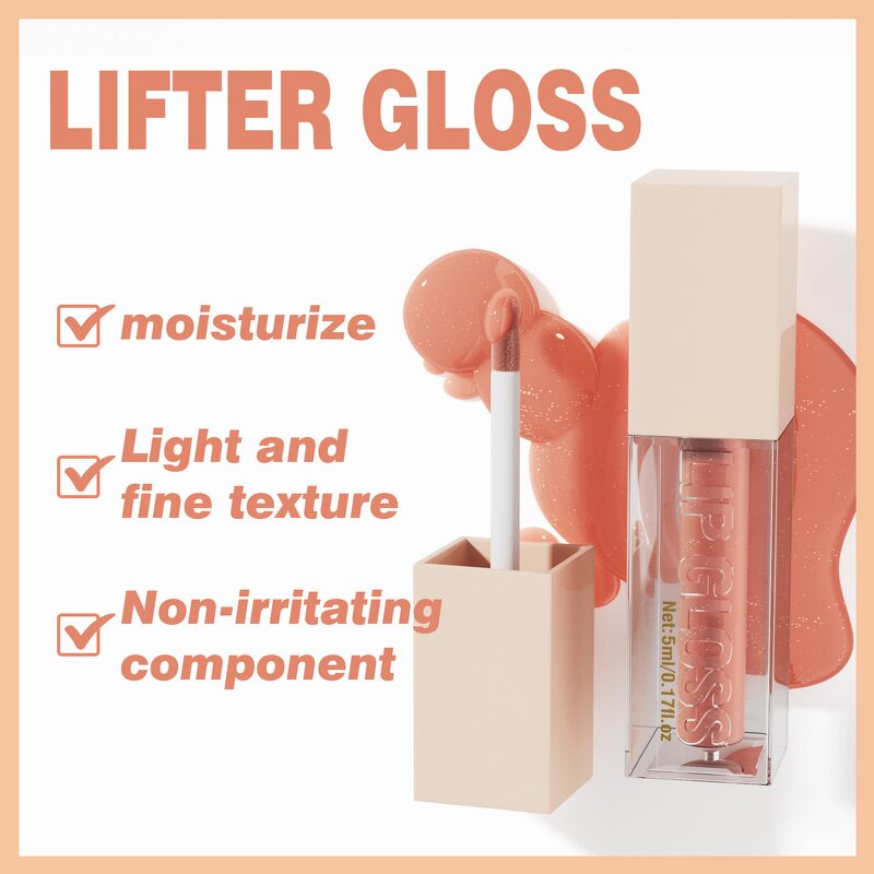 Lip Gloss Manufacturer - Hot Eight-color 5ml Mirror Moisturizing Pearlescent Customizable Wind Lipstick & SKIH