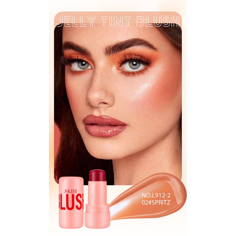 Blush Stick Manufacturer - Tint Stick 4 Color Double Use Fruit Jelly Blusher Lip Balm Moisturizing Cheek Waterproof & SKIH