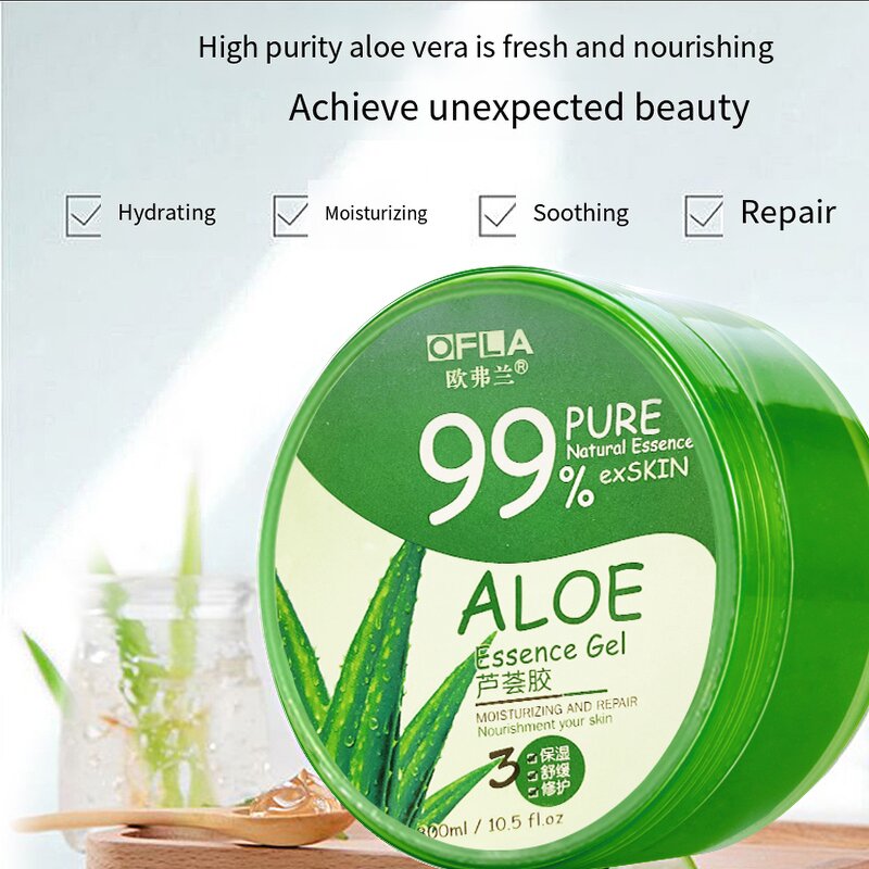Aloe Vera Gel Manufacturer - Organic 99% Pure Skin Soothing Face Moisturizer Hydrating Face Care & PeilSi