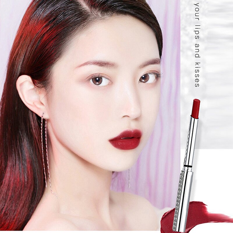 Lip Stick Manufacturer - New Waterproof Velvet Thin Matte Nude Long Lasting Non-stick Cup Fashion & PeilSi