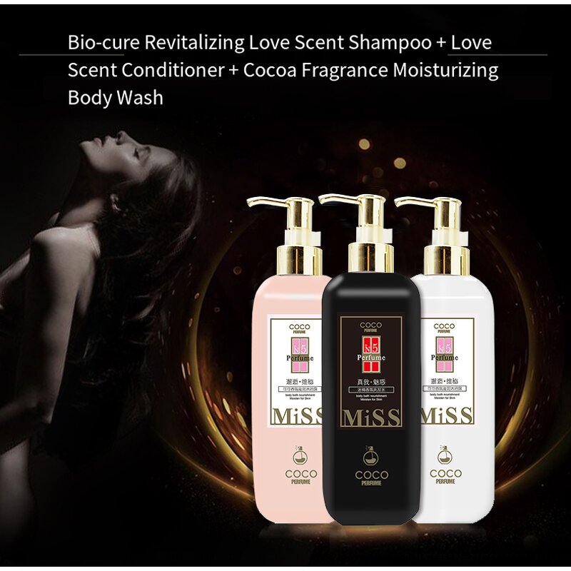 Hair Care Set Wholesale Supplier - 500ml Three-piece Organic Gel Shampoo Conditioner Body Wash & SKIH OEM ODM Private Label