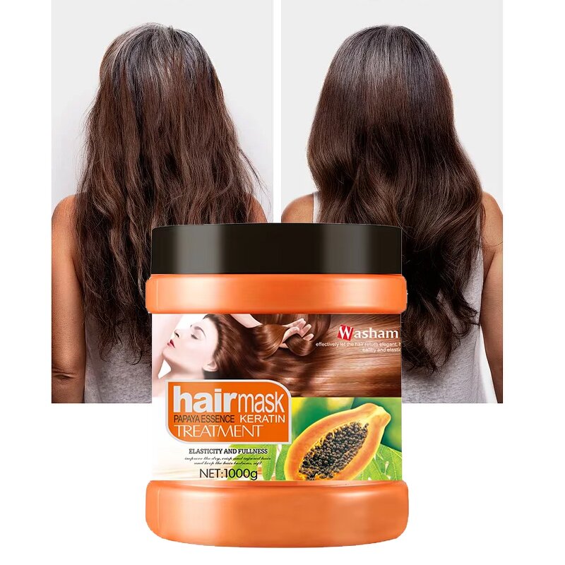 Hair Mask Manufacturer - 1000g Moisture Aloe Vera Eggs Garlic Papaya Light Smooth Hair Care Product & SKIH OEM ODM