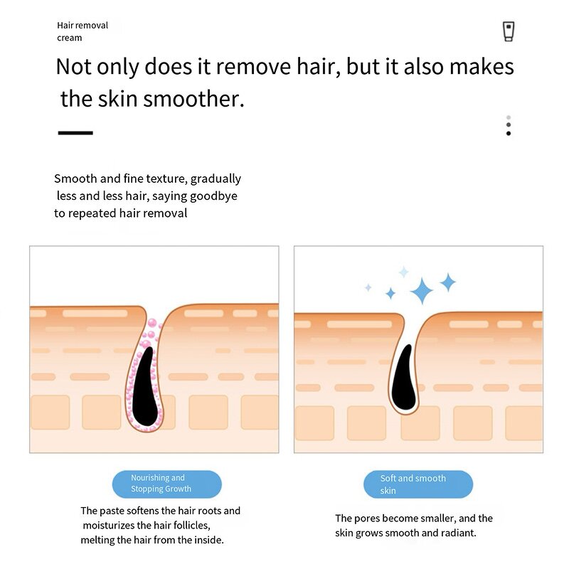 Hair Removal Cream Manufacturer - Chemical Clear Smooth for Full Body Delicate Arm Leg for Men Women & Wholesale