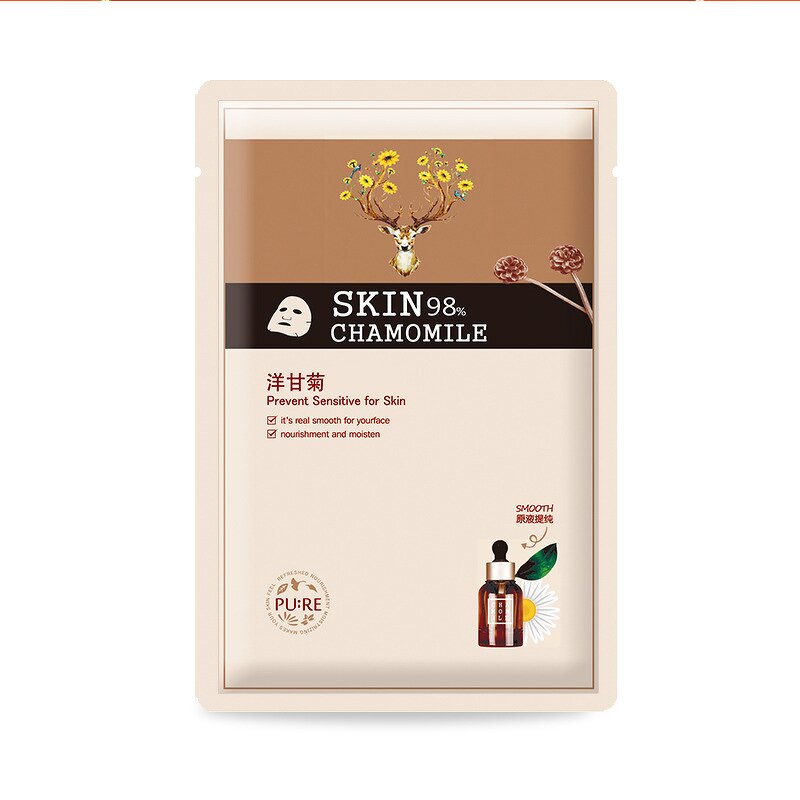 Facial Mask Manufacturer - Whitening Chamomile Face Sheet Mask Cosmetics & Face Care