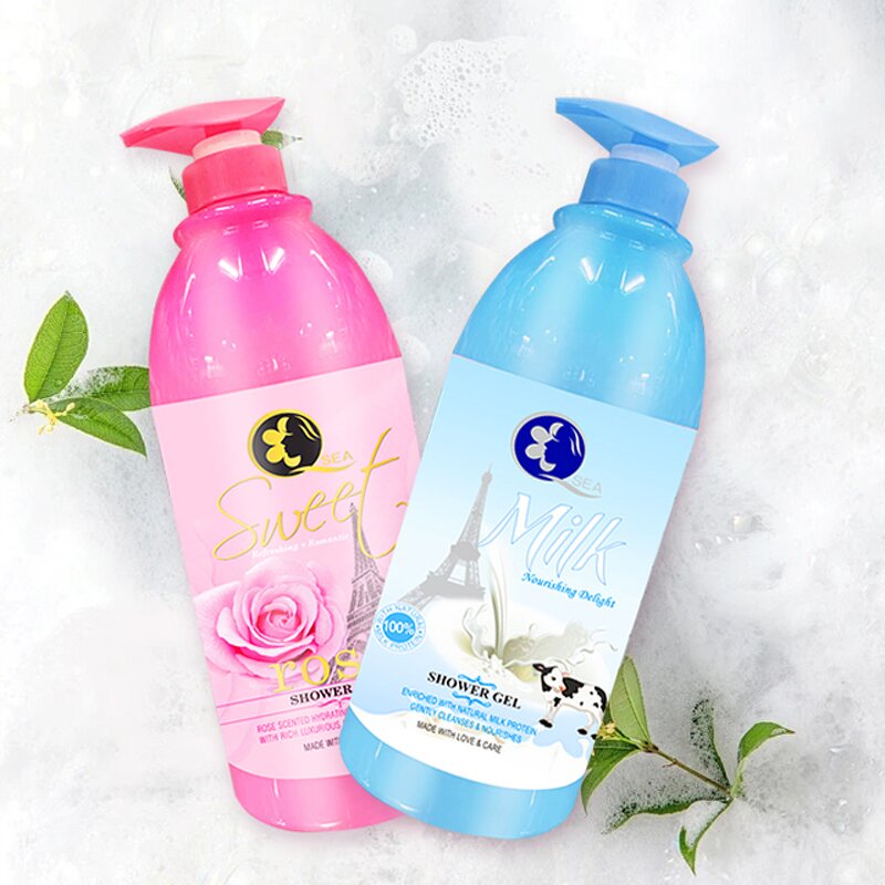 Body Wash Manufacturer - Private Label 1380ml Rose Perfume Lotion for Unisex & SKIH