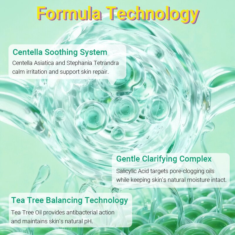 Salicylic Acid Clarifying Gel - Private Label OEM Teens Acne-Fighting pH Balancing Sulphate-Free