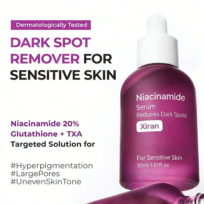 Niacinamide 20% Serum - Private Label Glutathione TXA Dark Spot Remover Sensitive Skin