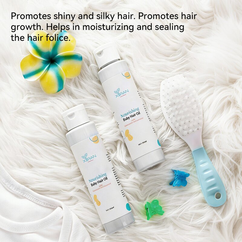 Baby Shampoo Conditioner Set - OEM Plant Based Vegan Tear Free Moisturizing Hair Growth Oil