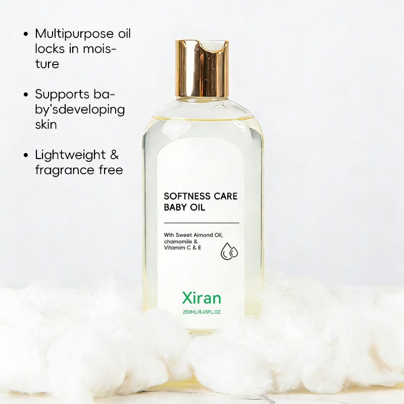 Sweet Almond Baby Oil - Private Label Chamomile Vitamin E Moisturizing Massage Skin Care