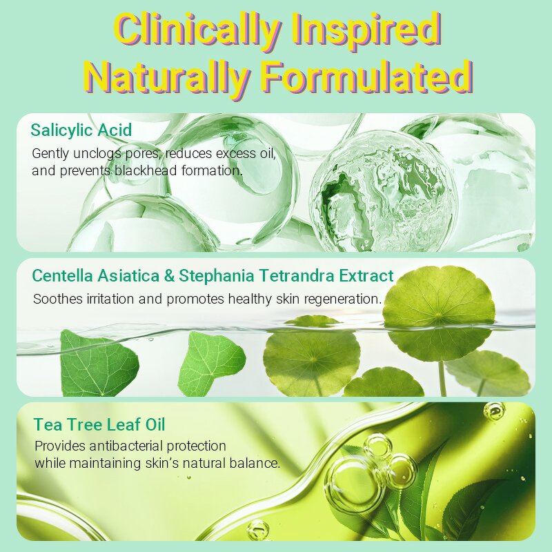 Salicylic Acid Clarifying Gel - Private Label OEM Teens Acne-Fighting pH Balancing Sulphate-Free