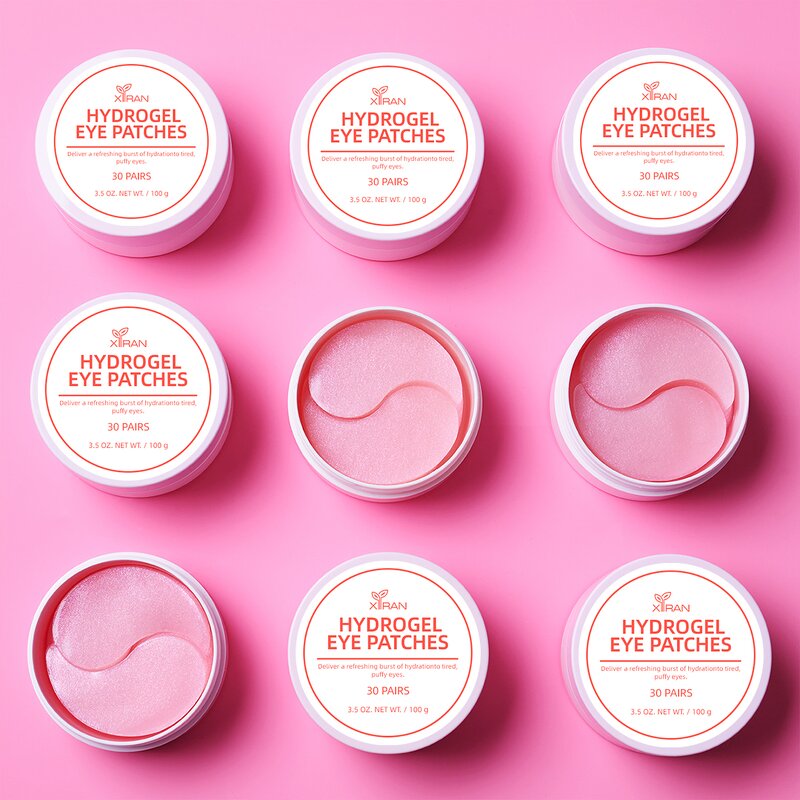 Hyaluronic Acid Eye Mask - Private Label Collagen Shimmer Pink Under Eye Dark Circles